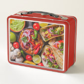 Mexicaanse aangepaste monogram lunchboxen voor voe (Achterkant)