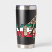 Mexicaanse adelaar en piramide geïsoleerde drinkbeker (Voorkant)