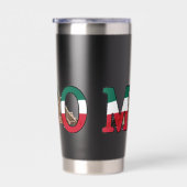 Mexicaanse adelaar en piramide geïsoleerde drinkbeker (Rechts)