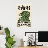 Mexicaanse Adelaar Poster Azteekse Krijger Ontwerp (Thuiskantoor)