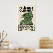 Mexicaanse Adelaar Poster Azteekse Krijger Ontwerp (Keuken)