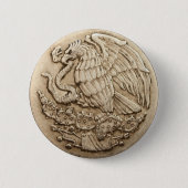 Mexicaanse adelaar ronde button 5,7 cm (Voorkant)
