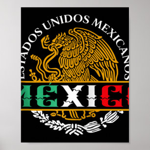 Mexicaanse adelaar wapen Mexico Aguila Escudo Na Poster