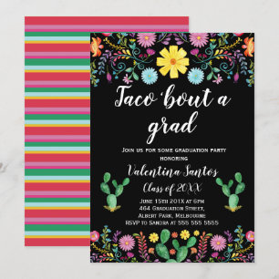 Mexicaanse Afstudeerder of Graduation Party Invita Kaart