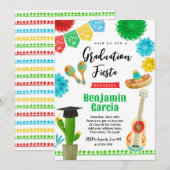 Mexicaanse afstudeerfeest uitgenodigd kaart (Voorkant / Achterkant)