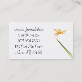 Mexicaanse ambervleugelvlieg visitekaartje