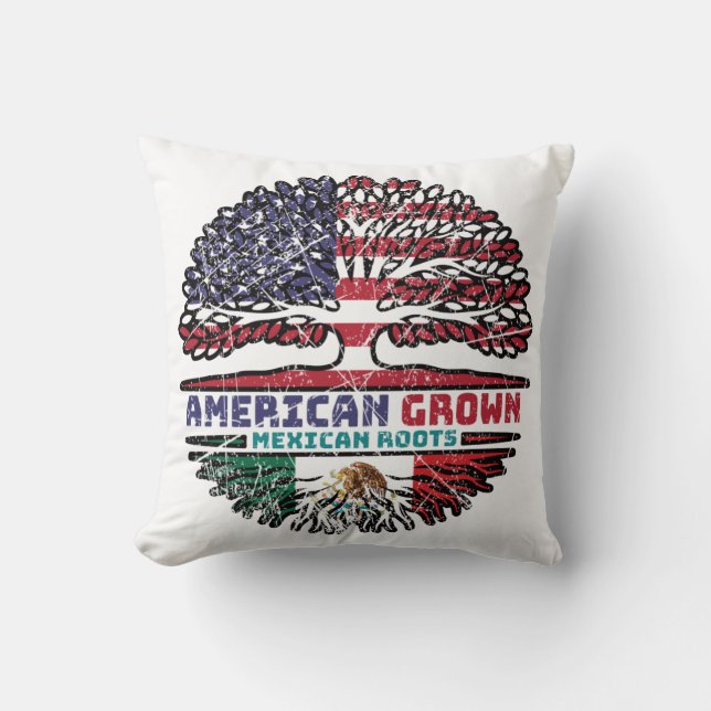 Mexicaanse Amerikaanse Amerikaanse Amerikaanse Ame Kussen (Voorkant)