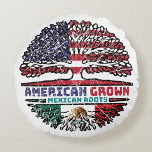 Mexicaanse Amerikaanse Amerikaanse Amerikaanse Ame Rond Kussen