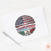Mexicaanse Amerikaanse Amerikaanse Amerikaanse Ame Ronde Sticker (Envelop)