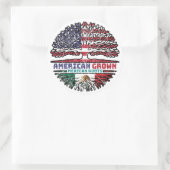 Mexicaanse Amerikaanse Amerikaanse Amerikaanse Ame Ronde Sticker (Tas)