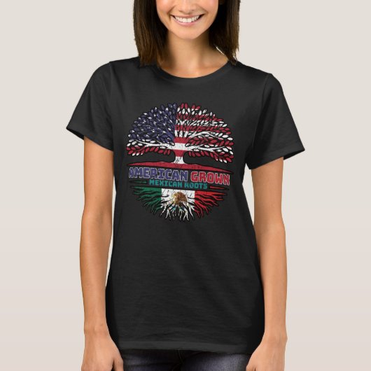 Mexicaanse Amerikaanse Amerikaanse Amerikaanse Ame T-shirt (Voorkant)