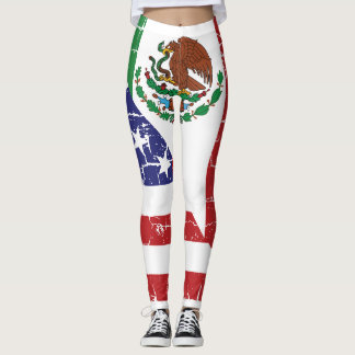 Mexicaanse Amerikaanse vlag Leggings