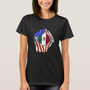 Mexicaanse Amerikaanse vlag Mexicaanse Pride Mex T-shirt