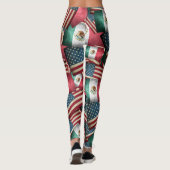 Mexicaanse/Amerikaanse vlag — Verenigde Staten en  Leggings (Achterkant)
