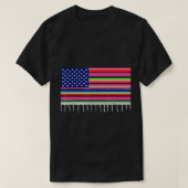 Mexicaanse Amerikaanse vlag Verenigde Staten Serap T-shirt (Design voorkant)