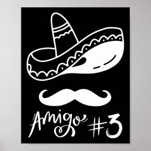 Mexicaanse Amigo #3 Groep Matching Cinco de Mayo - Poster