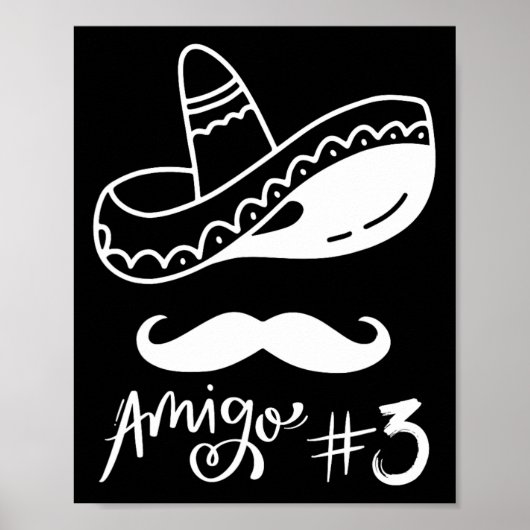 Mexicaanse Amigo #3 Groep Matching Cinco de Mayo - Poster (Voorkant)