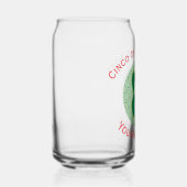 Mexicaanse Angel Cinco de Mayo gepersonaliseerd Blikvorm Glas (Rechts)