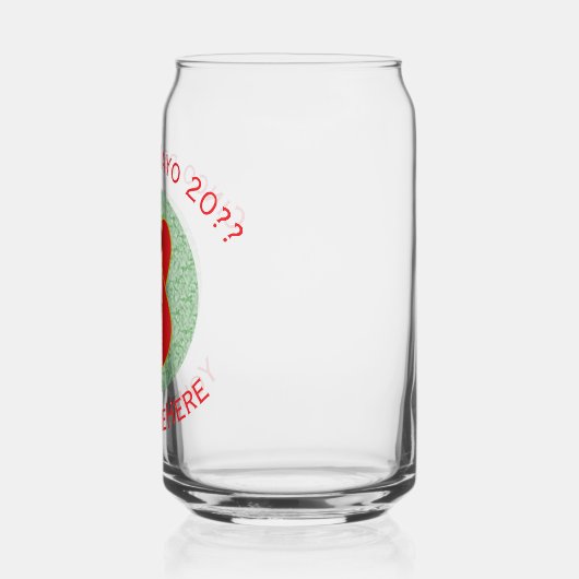 Mexicaanse Angel Cinco de Mayo gepersonaliseerd Blikvorm Glas (Links)