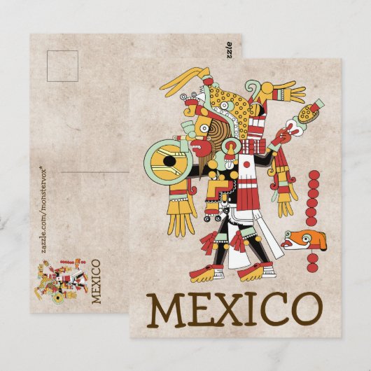 Mexicaanse ansichtkaart briefkaart (Voorkant / Achterkant)