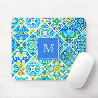 Mexicaanse aqua mint Siciliaanse mediterrane tegel Muismat