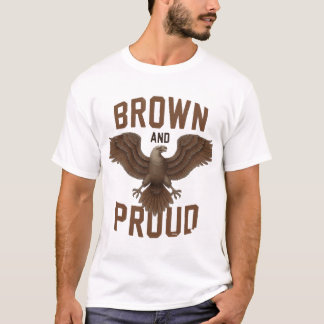 Mexicaanse arend: bruin & trots t-shirt
