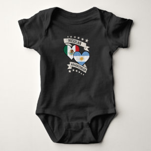 Mexicaanse Argentijnse hartvlaggen Mexico Argentin Romper