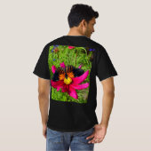 Mexicaanse asterbloem met een Doris Longwing-vlind T-shirt (Achterkant volledig)