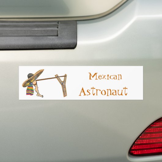 Mexicaanse astronaut Bumpersticker (Op auto)