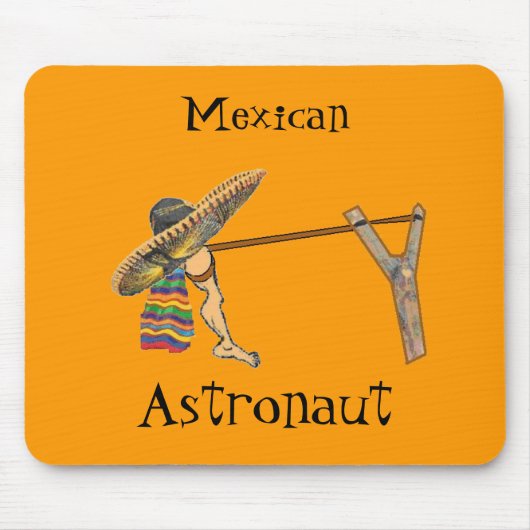 Mexicaanse astronaut Mousepad Muismat (Voorkant)