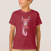 Mexicaanse Axolotl Luchador Wrestler Sketch Tekeni T-shirt (Voorkant)
