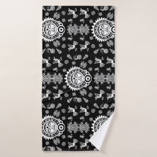 Mexicaanse Aztec Art Home Decor Badhanddoek