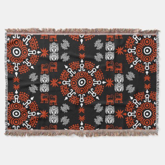 Mexicaanse Aztec Art Home Decor Deken (Voorkant)