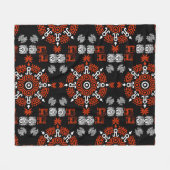 Mexicaanse Aztec Art Home Decor Fleece Deken (Voorkant (Horizontaal))