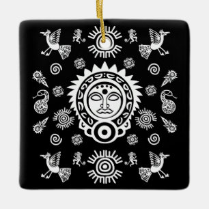 Mexicaanse Aztec Art Home Decor Keramisch Ornament