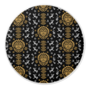 Mexicaanse Aztec Art Home Decor Keramische Knop