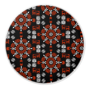 Mexicaanse Aztec Art Home Decor Keramische Knop