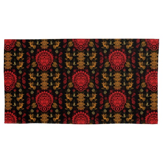 Mexicaanse Aztec Art Home Decor Kussensloop (Voorkant-Links)