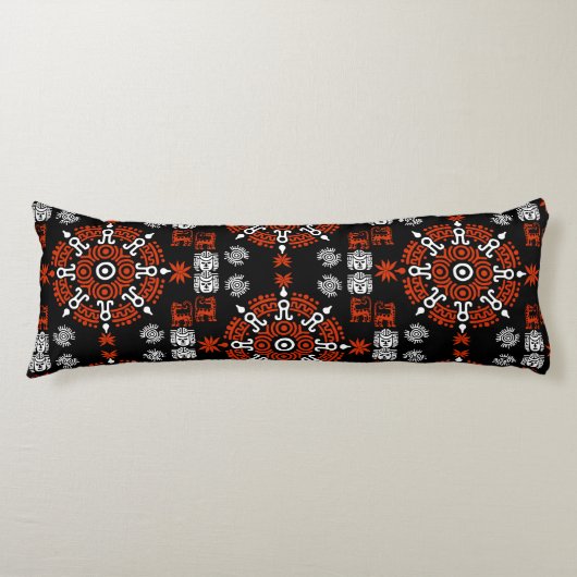 Mexicaanse Aztec Art Home Decor Lichaamskussen (Voorkant)