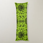 Mexicaanse Aztec Art Home Decor Lichaamskussen (Achterkant (Verticaal))