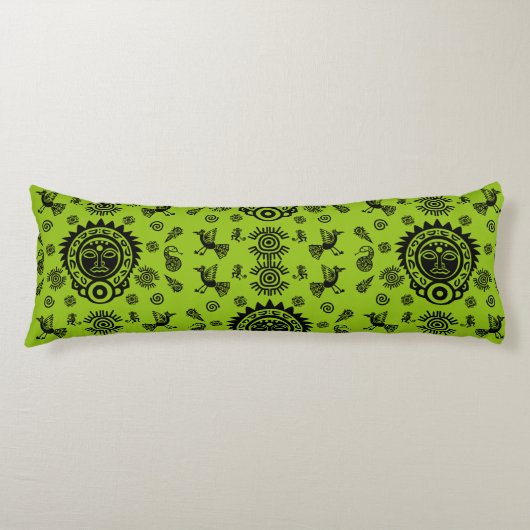 Mexicaanse Aztec Art Home Decor Lichaamskussen (Voorkant)