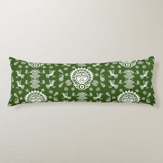 Mexicaanse Aztec Art Home Decor Lichaamskussen (Voorkant)