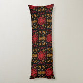 Mexicaanse Aztec Art Home Decor Lichaamskussen (Achterkant (Verticaal))