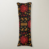 Mexicaanse Aztec Art Home Decor Lichaamskussen (Voorkant Verticaal)