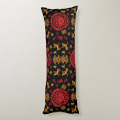 Mexicaanse Aztec Art Home Decor Lichaamskussen (Achterkant (Verticaal))
