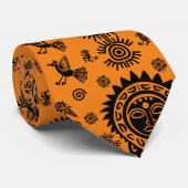 Mexicaanse Aztec Art Home Decor Stropdas (Opgerold)