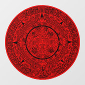 Mexicaanse Aztec Sun Stone Mayakalender 2 Raamsticker (Vel)