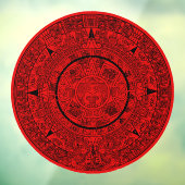 Mexicaanse Aztec Sun Stone Mayakalender 2 Raamsticker (Vel 3)
