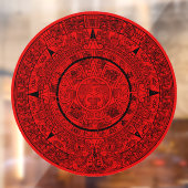 Mexicaanse Aztec Sun Stone Mayakalender 2 Raamsticker (Vel 2)