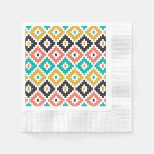 Mexicaanse Aztec - tribale printer Ikat Diamond Pa Servetten